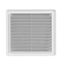 Rama aerisire Haco, acoperita cu plasa, 200 x 200, alb